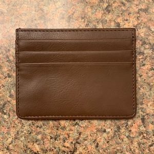 Brown Leather Wallet & Keychain
